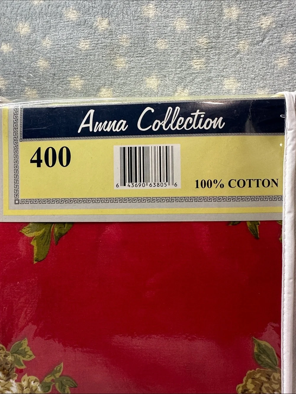 Red Floral Cotton Bedding Set